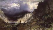 Albert Bierstadt Ein Sturm in den RockY Mountains,Mount Rosalie Sweden oil painting reproduction